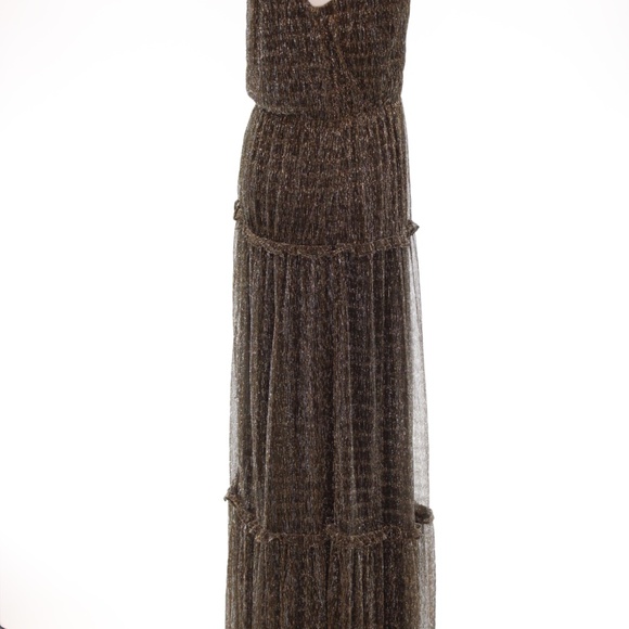 Hutch, Metallic Tiered Gown, Size 0 - Picture 10 of 14